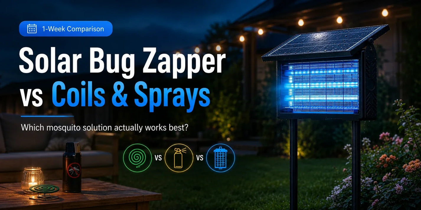 Solar Bug Zapper vs Mosquito Coils & Sprays: Which Actually Works Better?