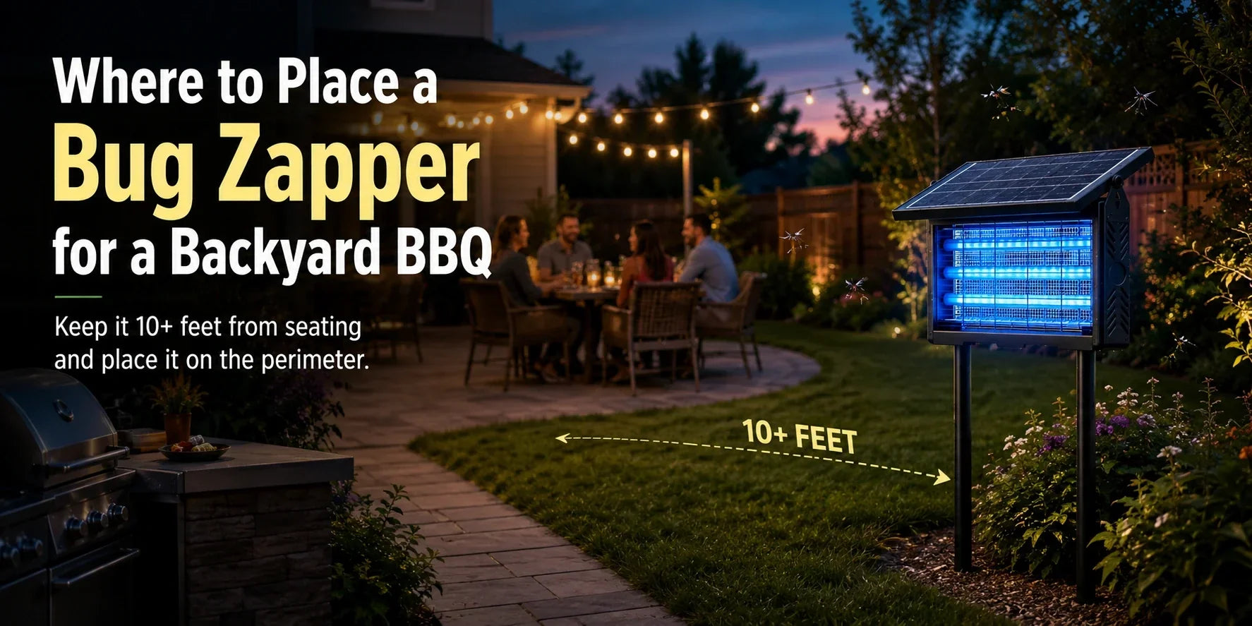 Backyard BBQ Setup Guide: Where to Place Your Bug Zapper for Best Results