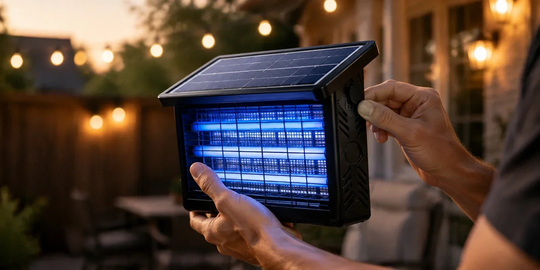 How to fix a solar bug zapper that won't turn on.