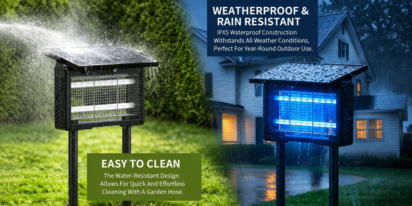 Waterproof & Durable Outdoor Bug Zapper for All Seasons