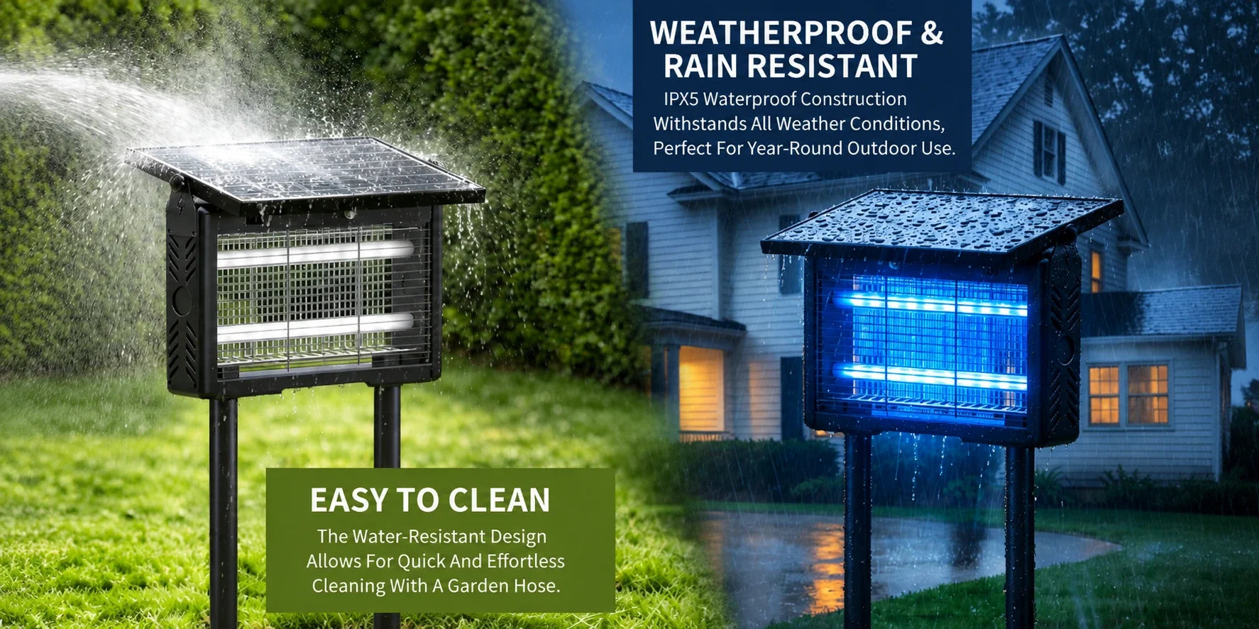 Waterproof & Durable Outdoor Bug Zapper for All Seasons