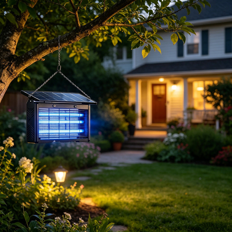 Solar mosquito defense system